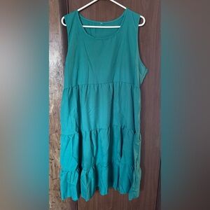 Sleeveless Teal Tiered Dress
New With Tags